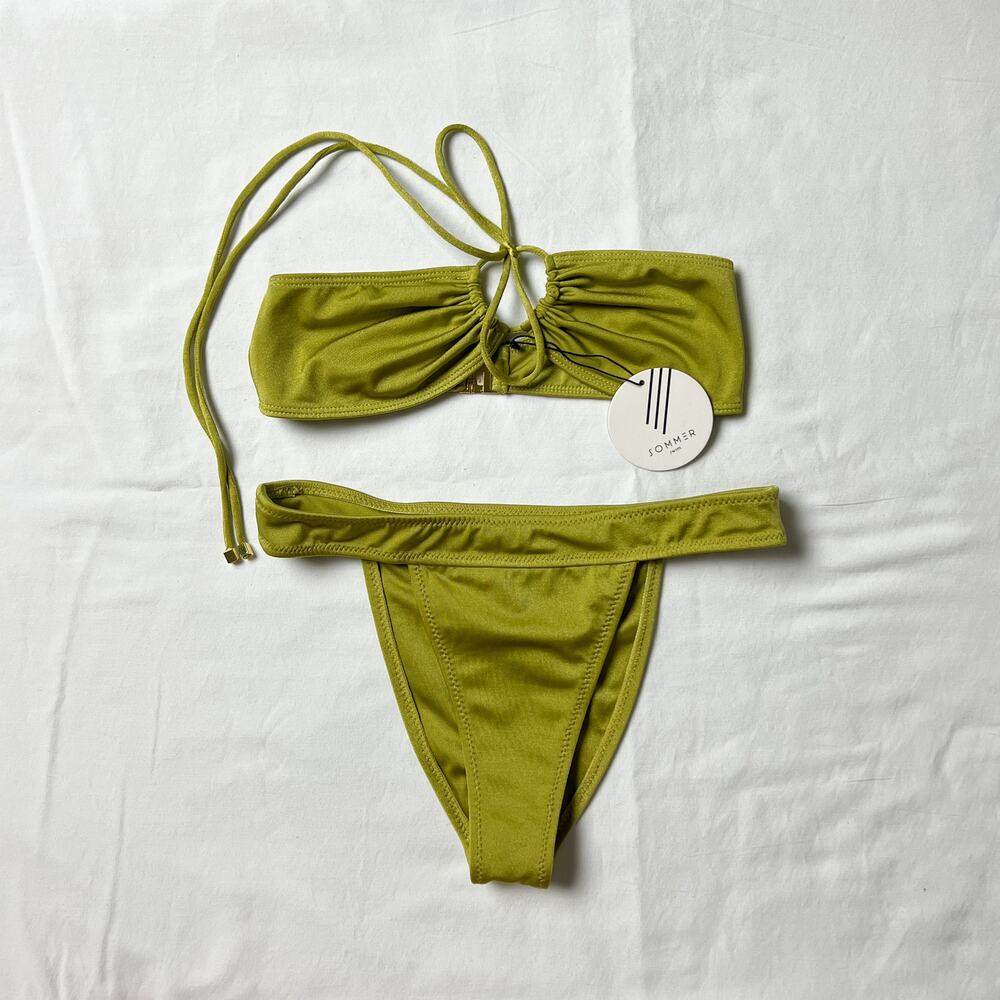 sommer swim naomi green strapless bikini set - Picture 11 of 11